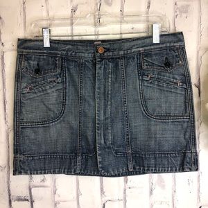 7 for all man kind mini jean skirt size 29